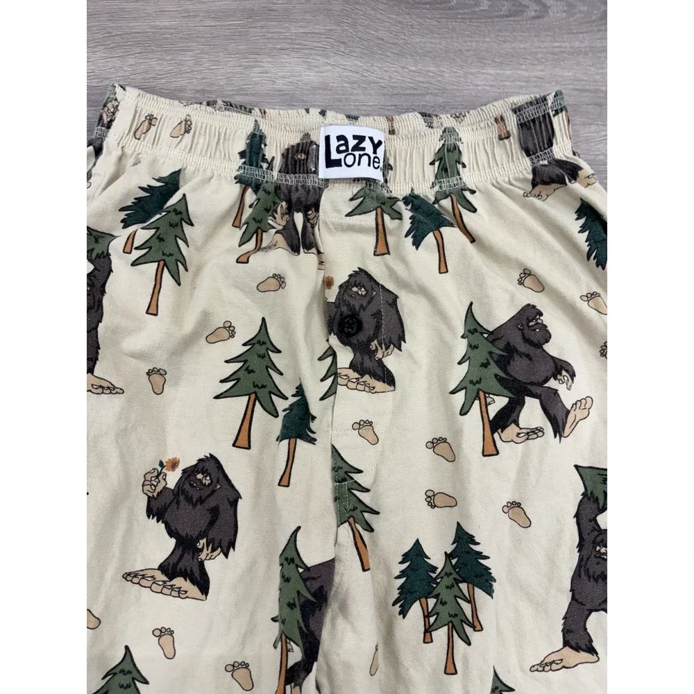 Lazy One Sasquatch Pajama Lounge Pants Unisex Size Small